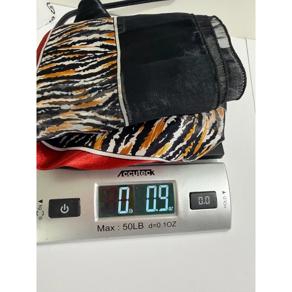 Red‎ Black Equestrian Chain Horse Bit Animal Print Square Scarf Neckerchief